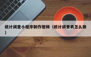 嘉峪关统计调查小程序制作视频（统计调查表怎么做）
